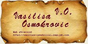 Vasilisa Osmokrović vizit kartica